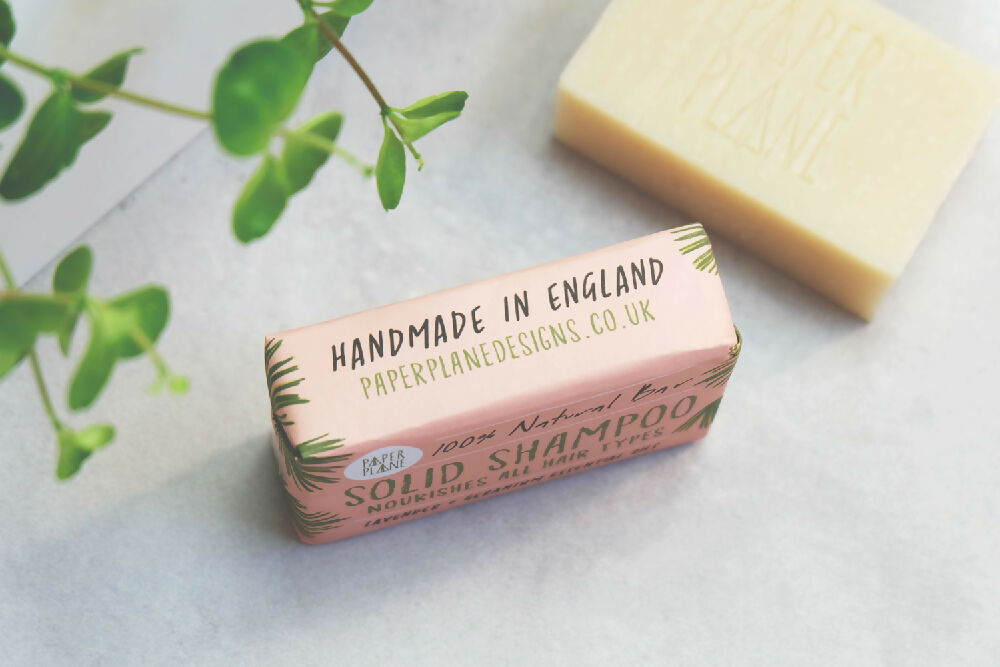 LAVENDER AND GERANIUM SOLID SHAMPOO BAR 95g