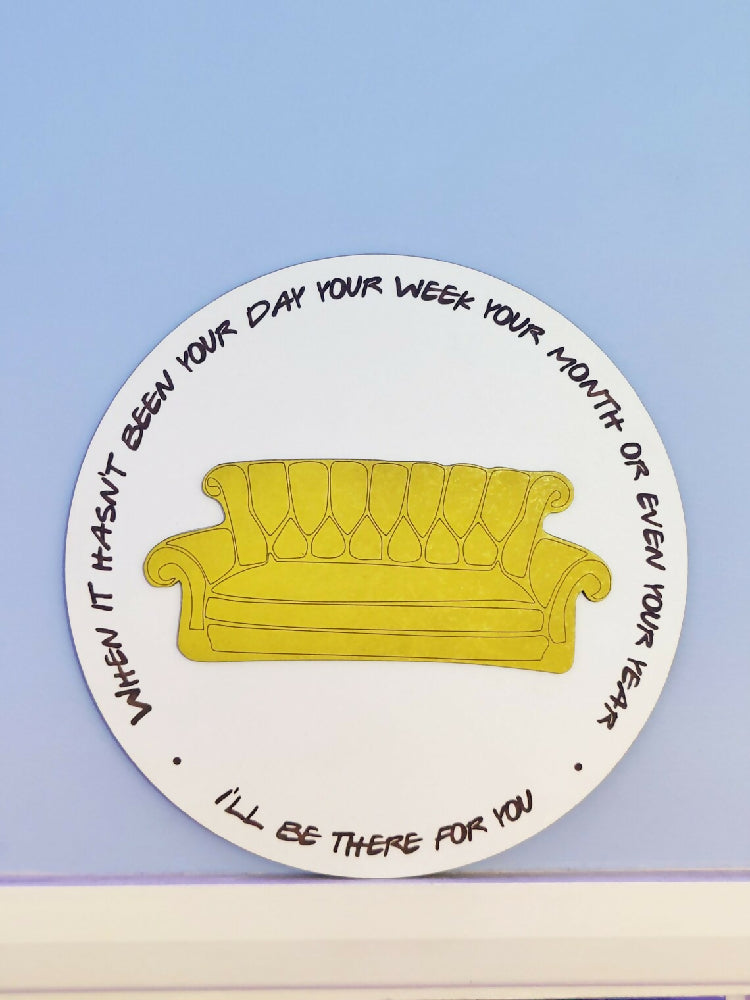 Friends inspired | Wooden picture | Alternative decor | Home | Handmade | Friendship gift