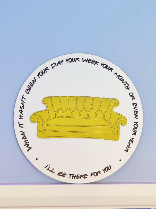 Friends inspired | Wooden picture | Alternative decor | Home | Handmade | Friendship gift