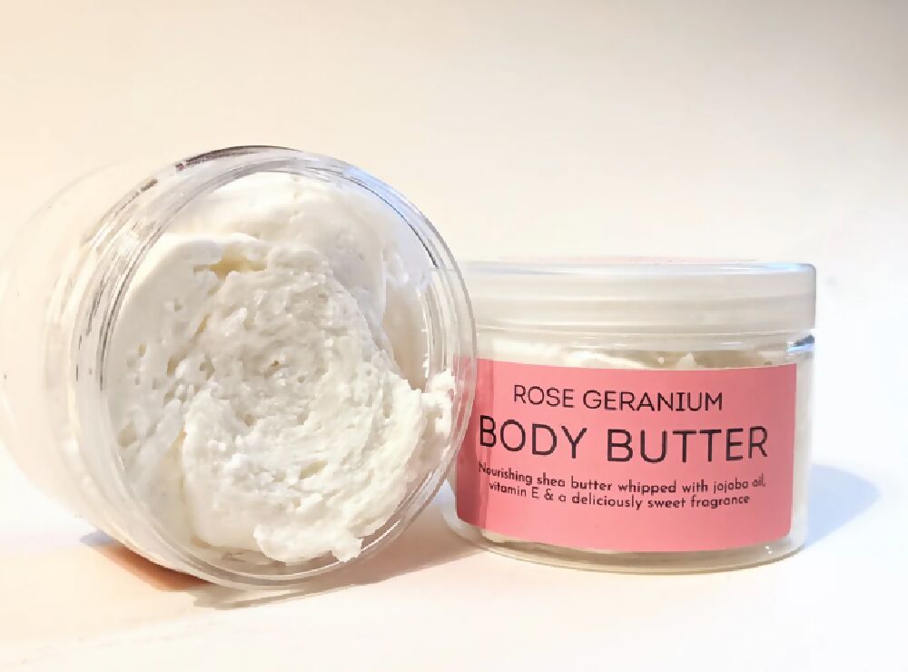 Lemon Body Butter / Natural & Vegan / Triple Whipped with Shea & Cocoa Butter