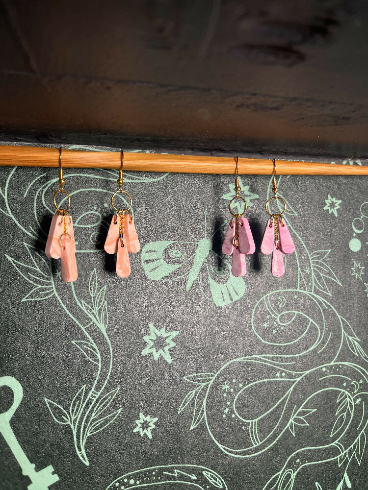 Drip Cluster Dangle Earrings