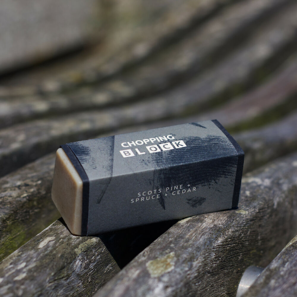mini-CHOPPING BLOCK Scots Pine + Spruce + Cedar Soap