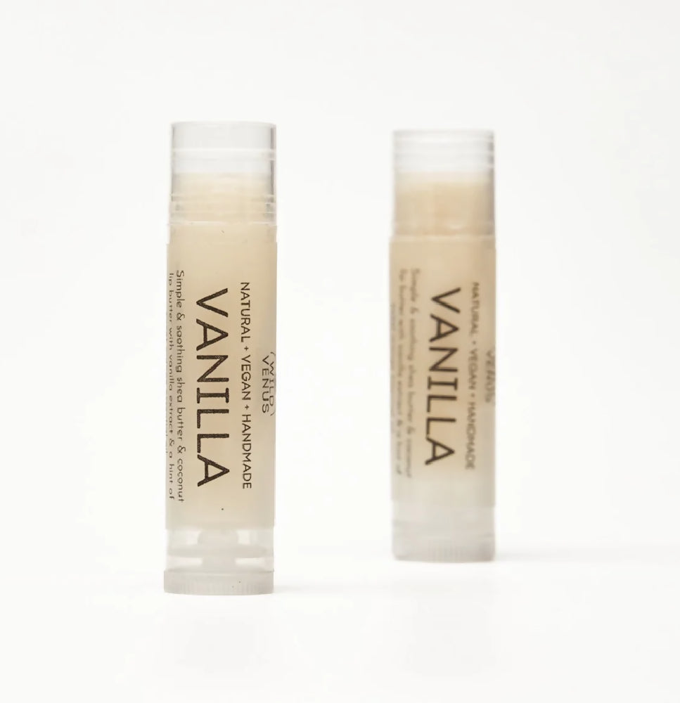 Vanilla Natural Vegan Lip Balm made by Wild Venus