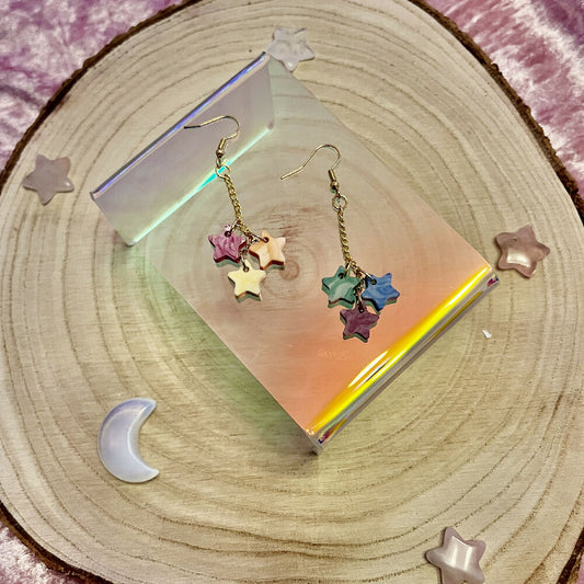Star Cluster Dangle Earrings