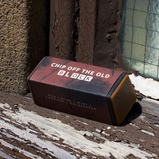 mini-CHIP OFF THE OLD BLOCK Raw Cacao + Mint + Camphor + Eucalyptus Soap