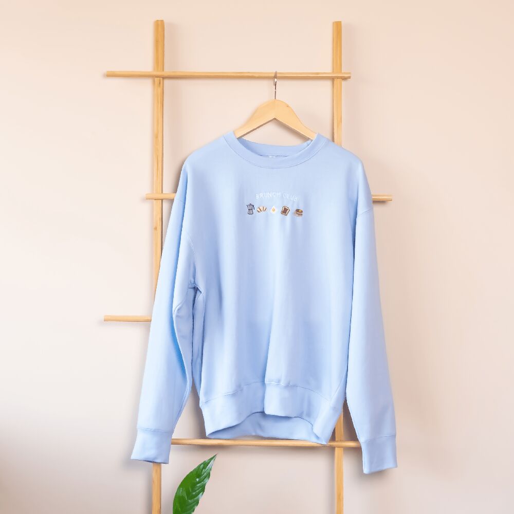 Brunch Club Embroidered Sweatshirt