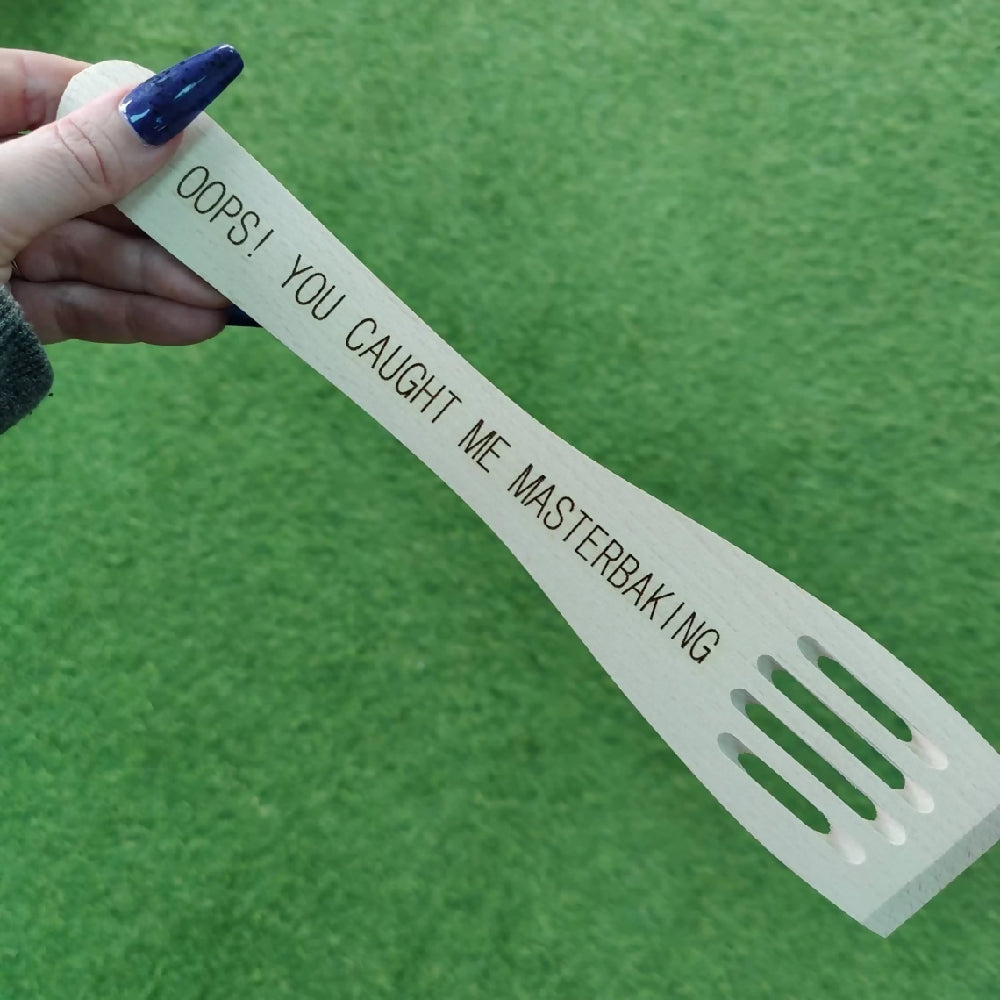Funny spatula. Master baker. Alternative gift. Joke present. Cooking. Baking supplies