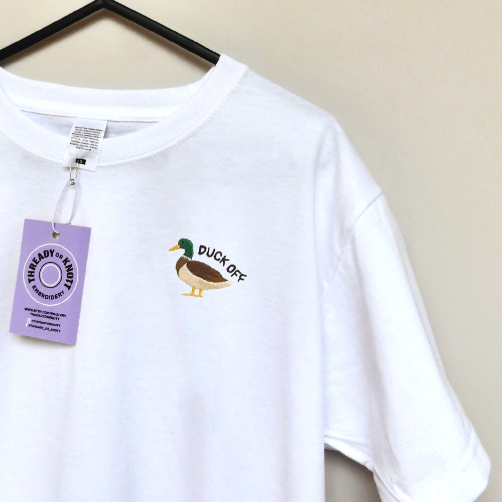 DUCK OFF EMBROIDERED T-SHIRT