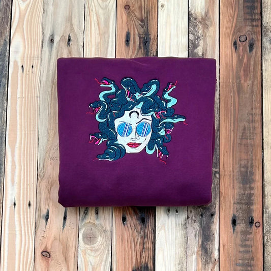Medusa Embroidery Hoodie