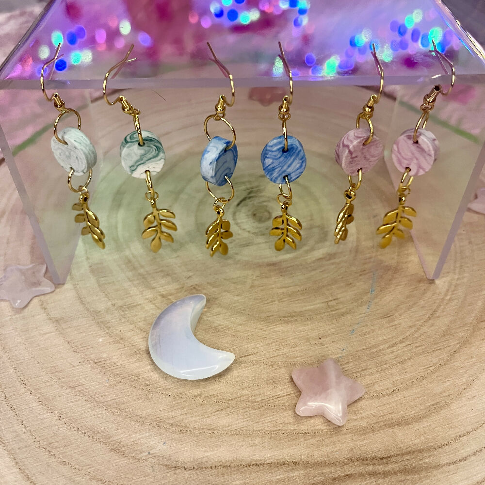 Leaf Drop Earrings