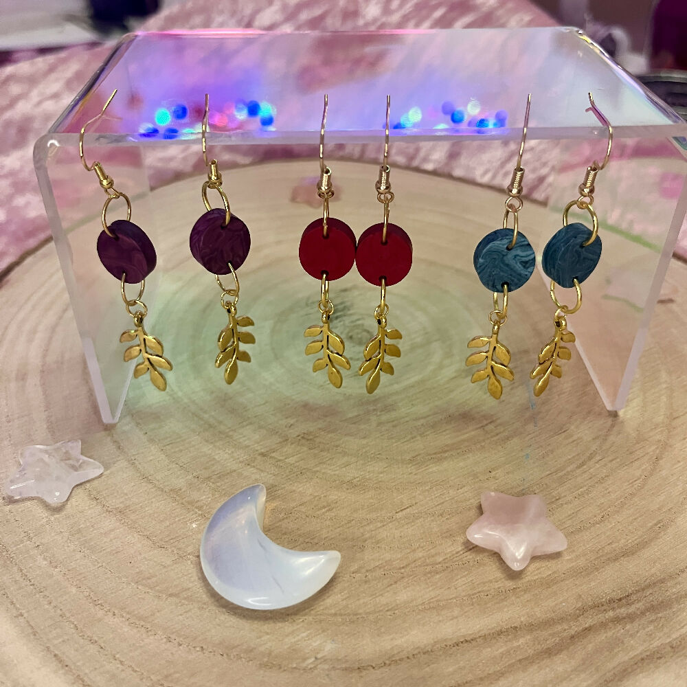 Leaf Drop Earrings